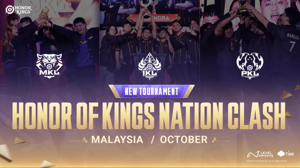 Imagem sobre o Honor of Kings Nation Clash, novo campeonato na Malásia.