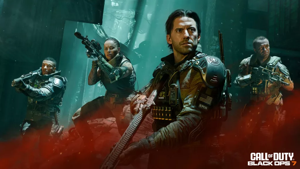 4 protagonistas do modo campanha em Call of Duty Black Ops 7.