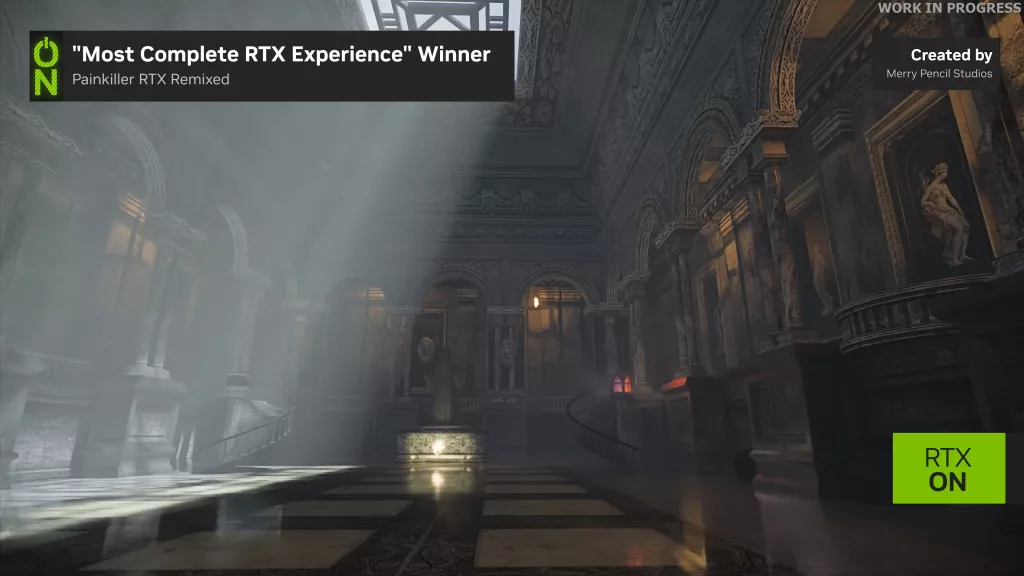 Imagem de Painkiller RTX Remixed com RTX ON.