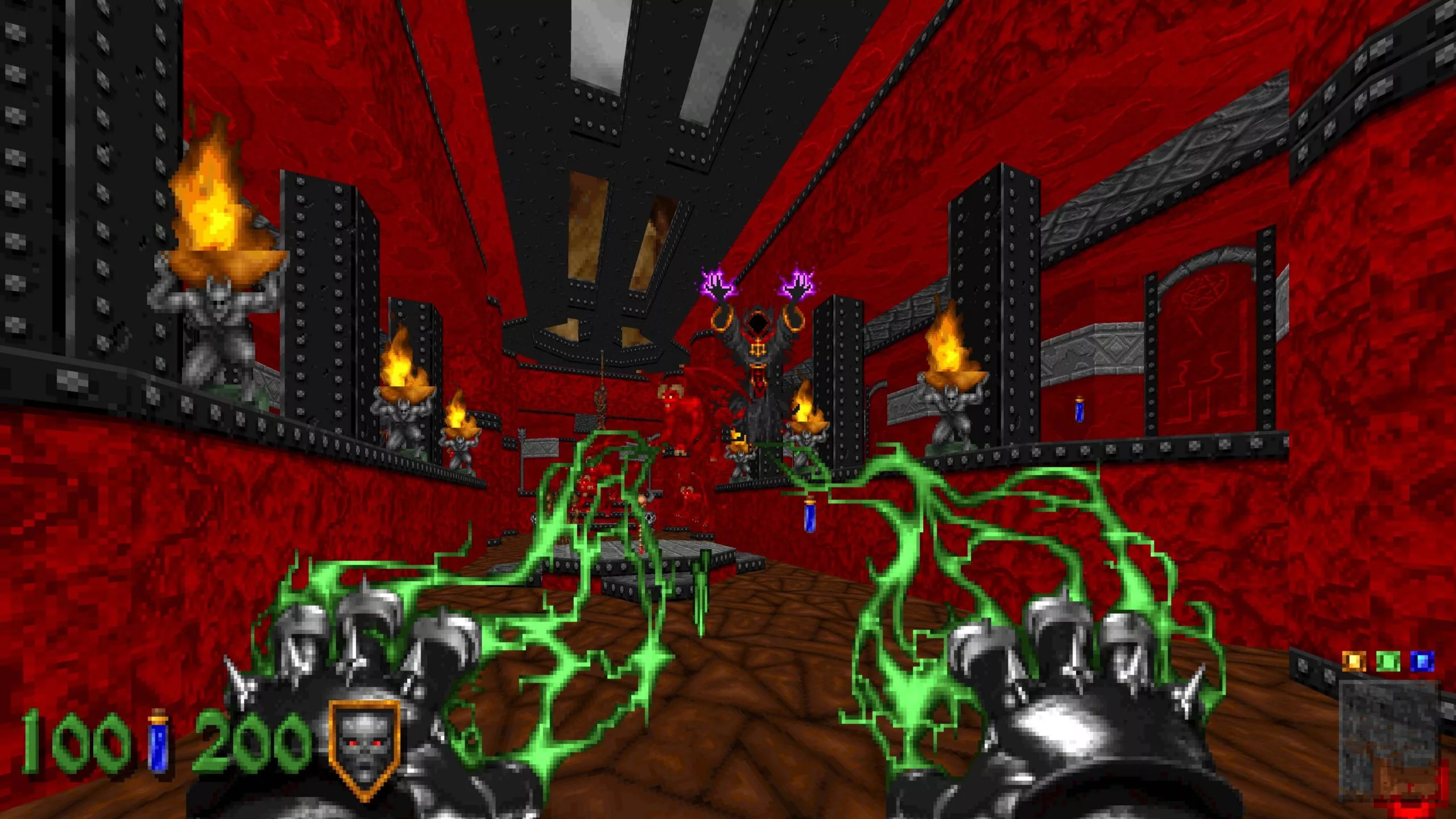 Gameplay da nova versão de Heretic e Hexen - Imagem: id Software