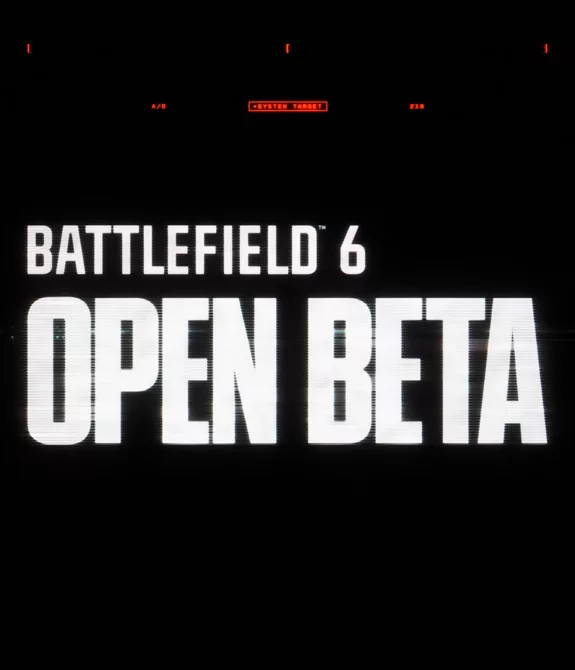 Logo de Battlefield 6 e o chamado para o Beta Aberto.