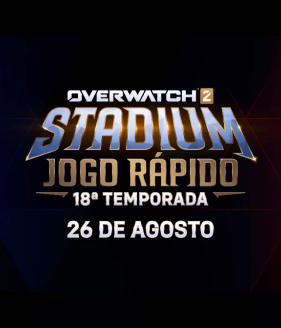 Logo de Overwatch 2 Temporada 18 com a data de 26 de agosto.