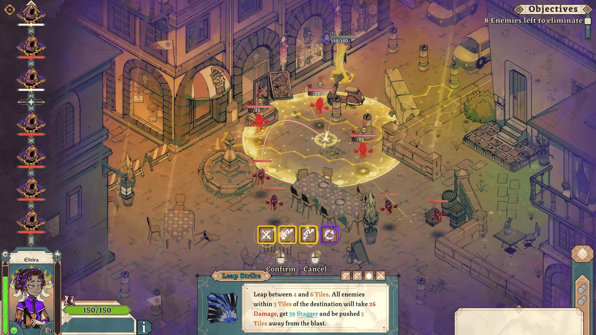 Gameplay de Dice Gambit aposta na estratégica e rolagem de dados - Imagem: Chromatic Ink