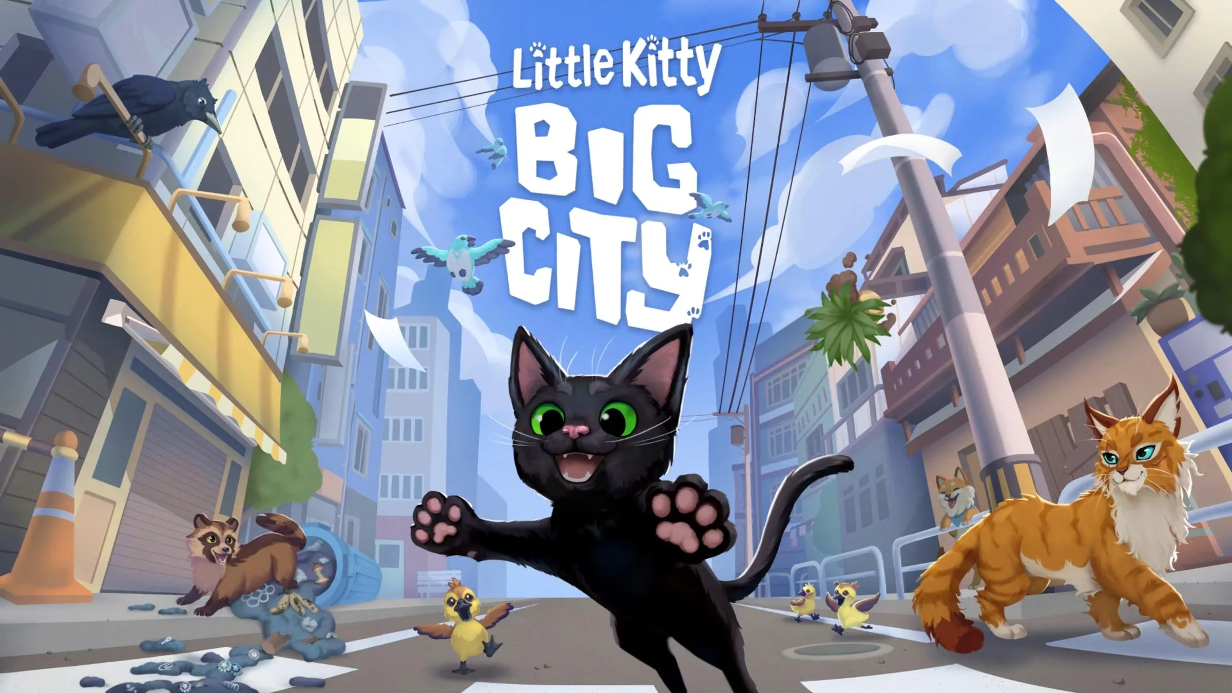 Em Little Kitty Big City você controla um gatinho e pode explorar uma cidade 
