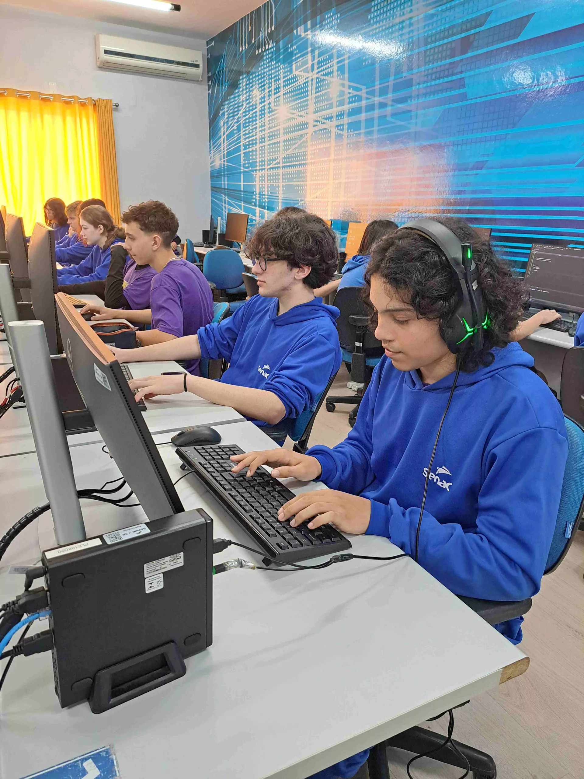 Estudantes do Senac