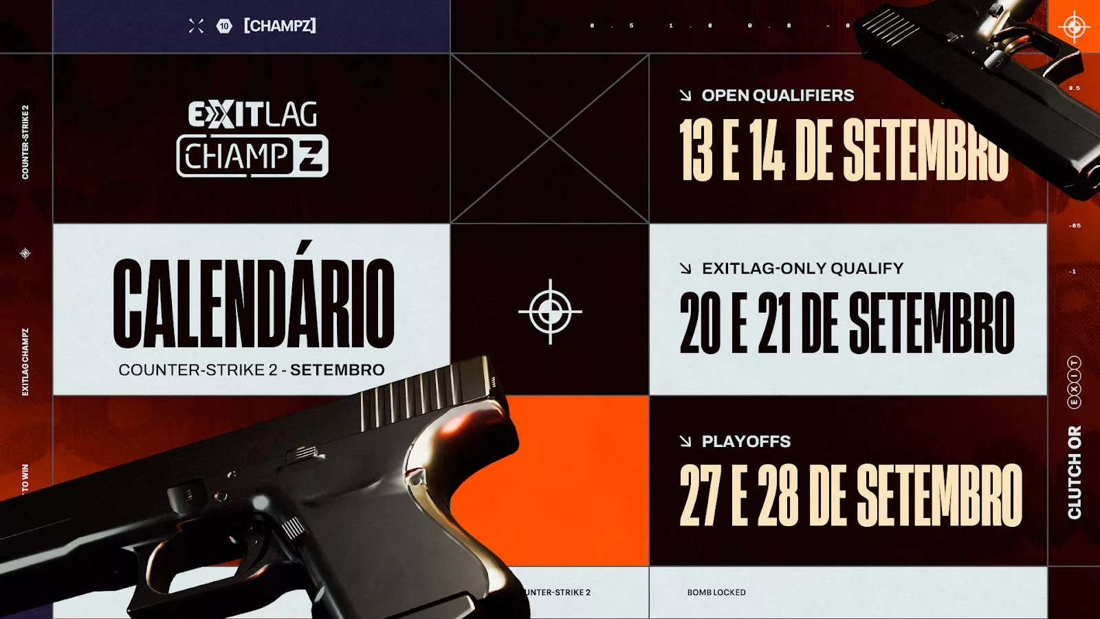 Calendário do ExitLag Champz - Imagem: Divulgação