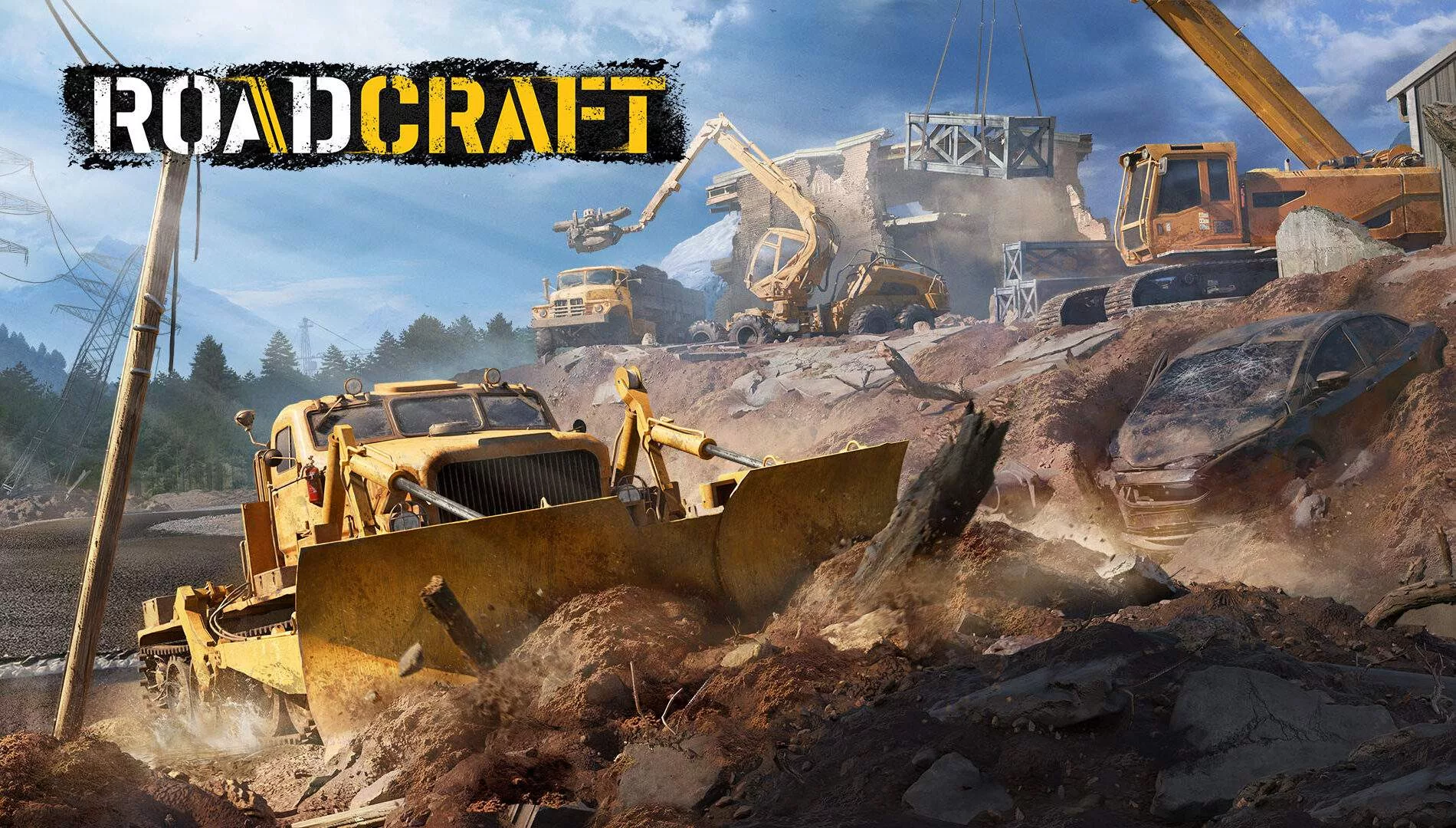 Reconstrua o que foi destruído em RoadCraft - Imagem: Saber Interactive