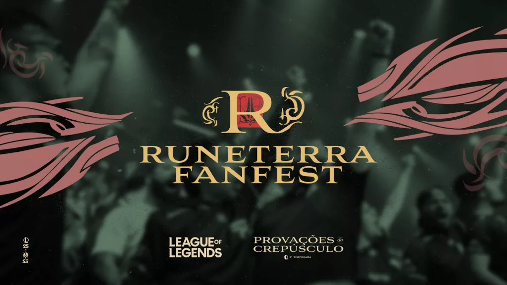 Imagem do evento Runeterra Fan Fest de League of Legends e Riot Games.