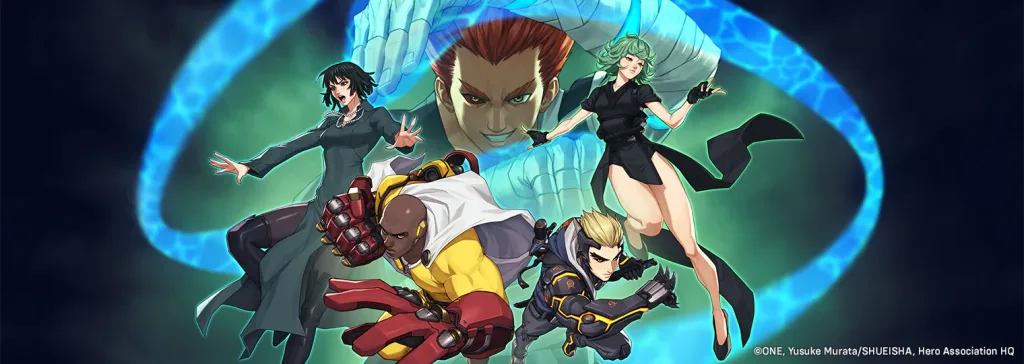 Heróis de Overwatch 2 no estilo do anime de One-Punch Man.