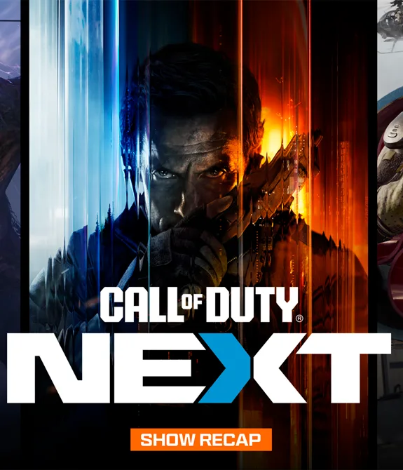 Call of Duty NEXT e sua capa com as 3 versões de Black Ops 7, Zumbis, Campanha e Multiplayer.