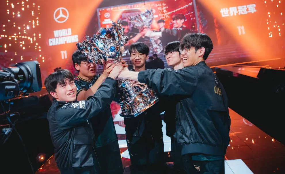 T1 campeã do Worlds 2025