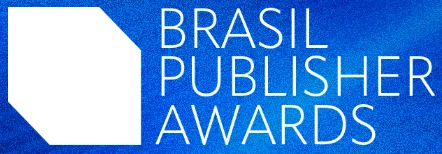 Logo da Brasil Publisher Awards em fundo Azul e Verde.