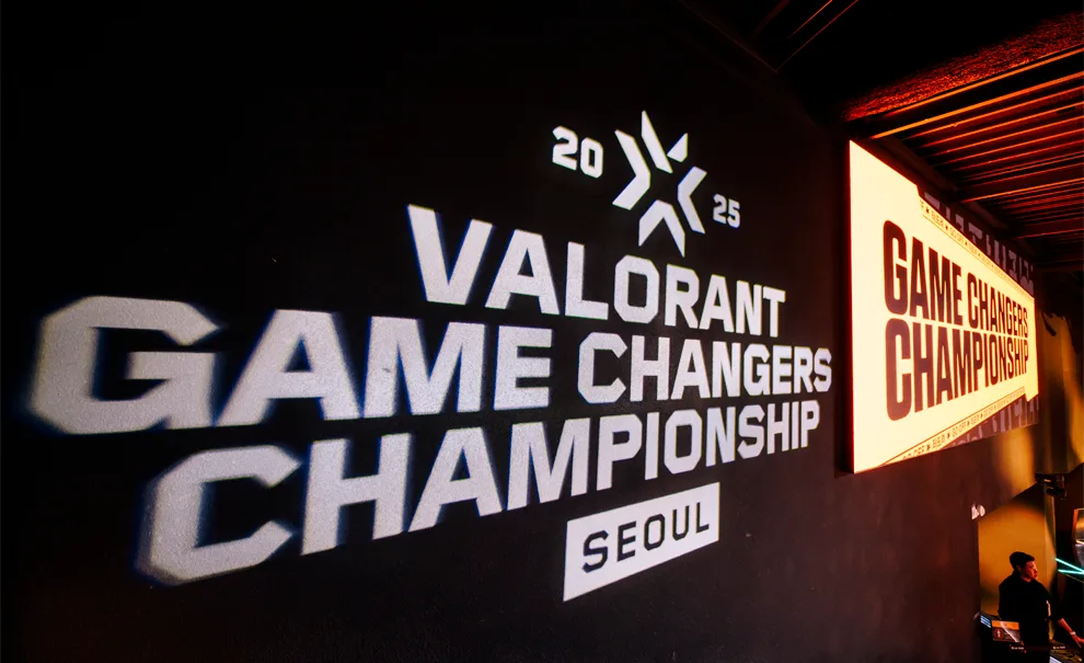 Painel de 2025 do Valorant Game Changers Championship na Coréia do Sul - Seul. Foto por Moon Suwon/Riot Games.