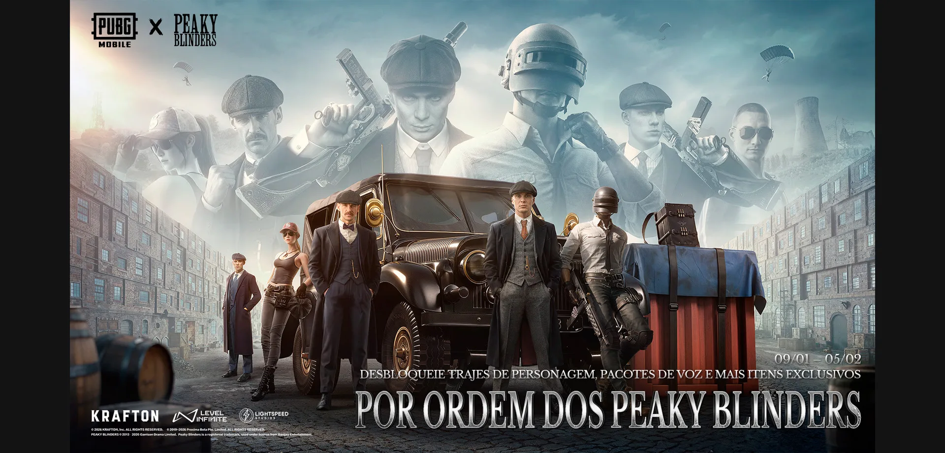 Pubg Mobile Peaky Blinders Colaboração entre série e jogo.