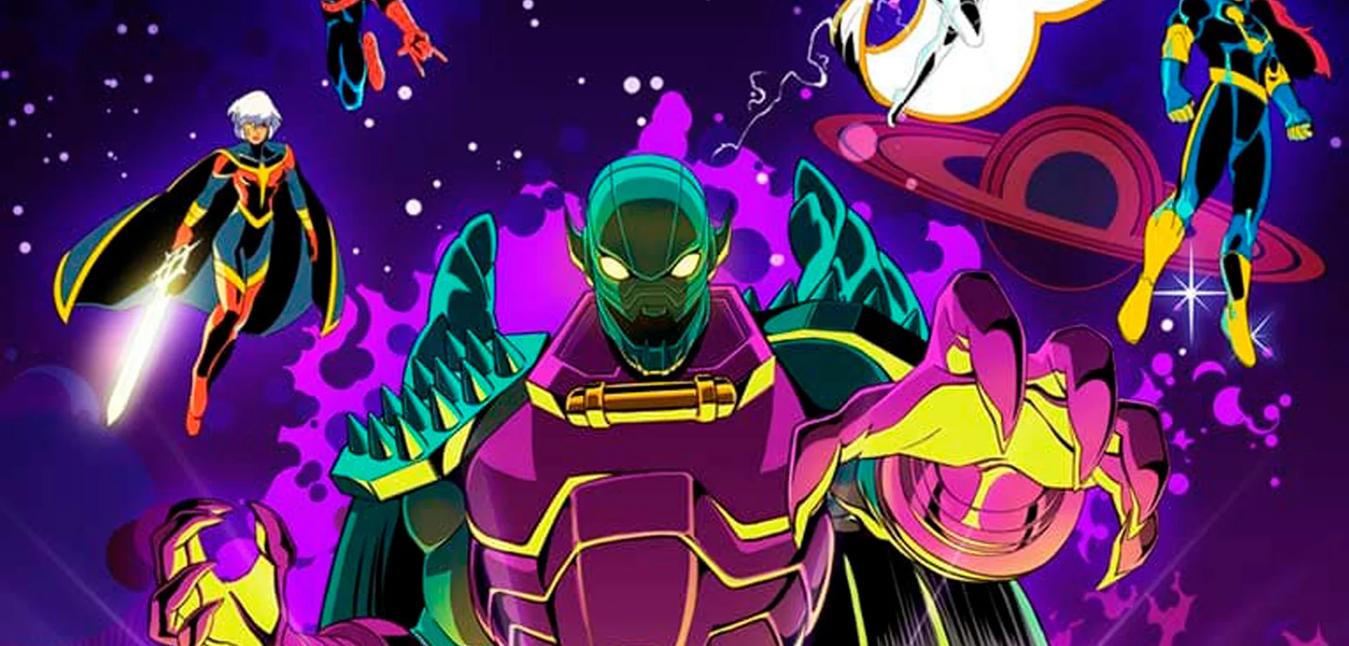 Heróis e vilões de Marvel Cosmic Invasion.