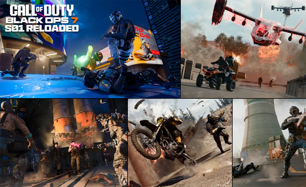 Imagens em conjunto da Temporada 1 Recarregada Call of Duty Black Ops 7