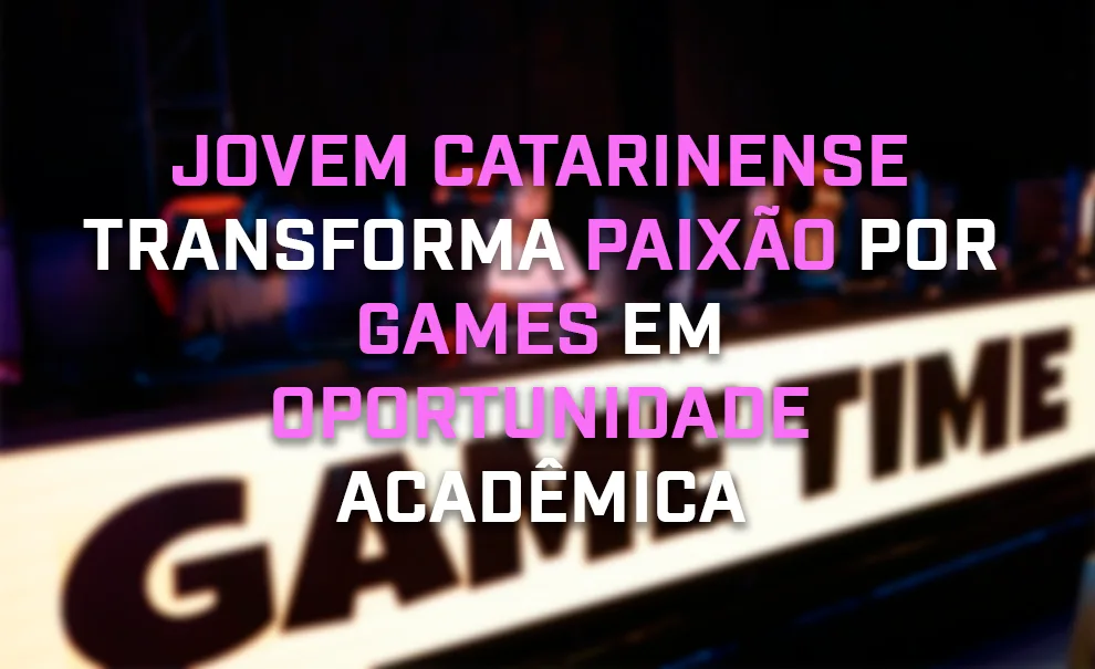 Jovem catarinense conquista bolsa em esporte eletrônico universitário nos Estados Unidos