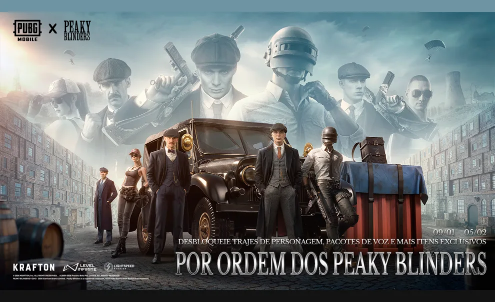 Pubg Mobile Peaky Blinders Colaboração entre série e jogo.