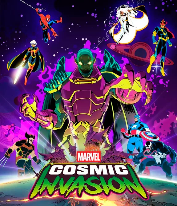 Heróis e vilões de Marvel Cosmic Invasion.