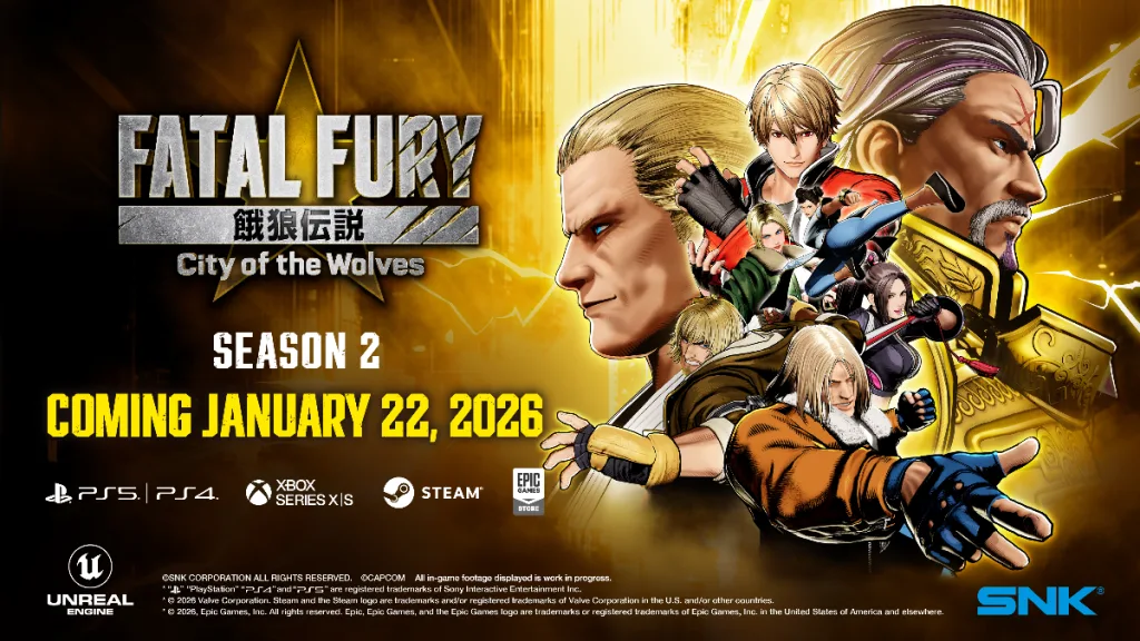 Fatal Fury City of the Wolves Temporada 2 estreia em 22 de janeiro