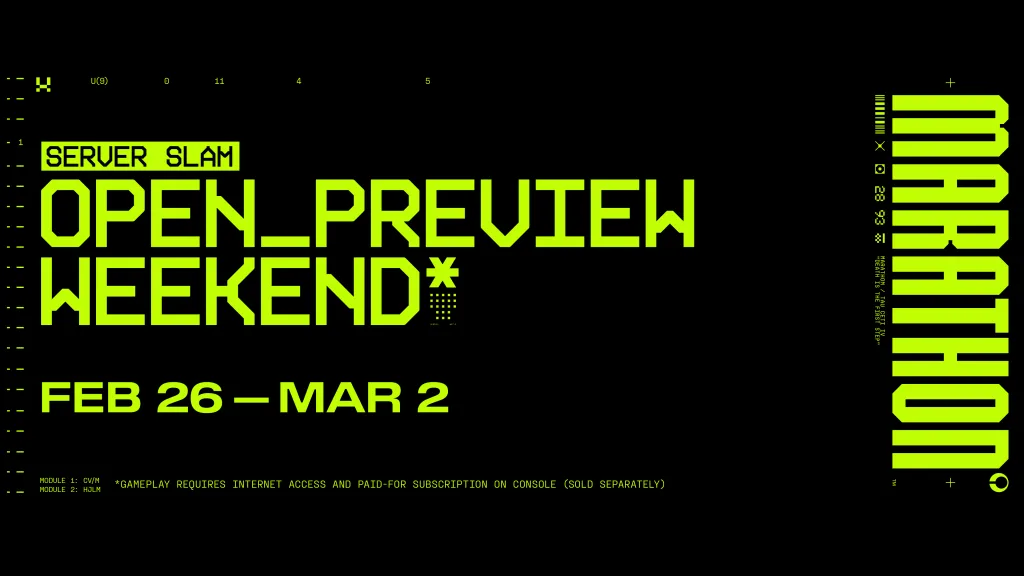 Tela com fundo preto e escritos em amarelo-esverdeado sobre o teste de estresse aberto de Marathon para todas as pessoas.