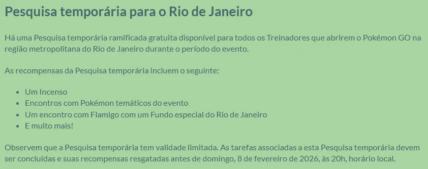 Lista da pesquisa Temporária para o RJ.
