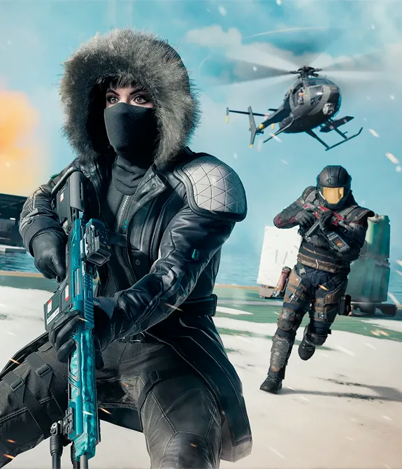 Operadores em Plataforma de Rebirth Island de Call of Duty Warzone Temporada 2.