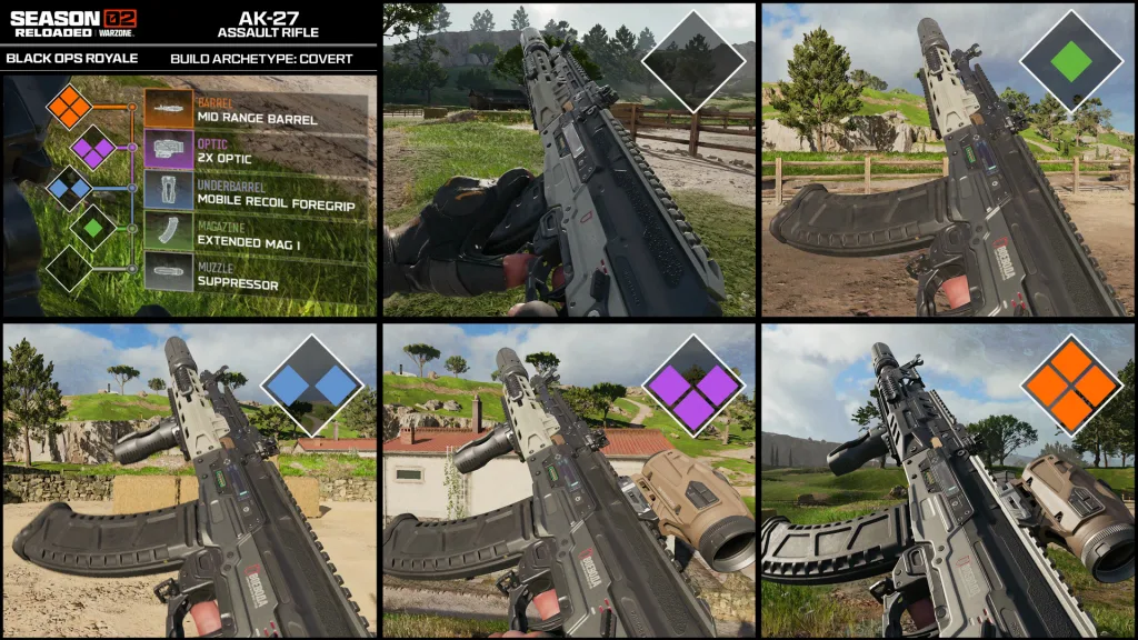 Armas com evolução no Black Ops Royale.