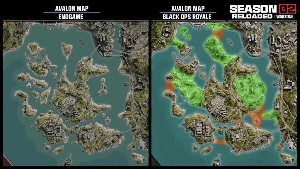 Avalon nas duas versões, End Game e Black Ops Royale.