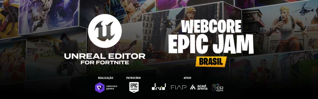 Informações sobre a Webcore EPIC Jam Brasil com empresas envolvidas.