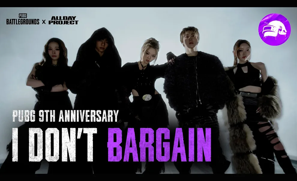 PUBG 9º aniversário música I DON'T BARGAIN ALLDAY PROJECT