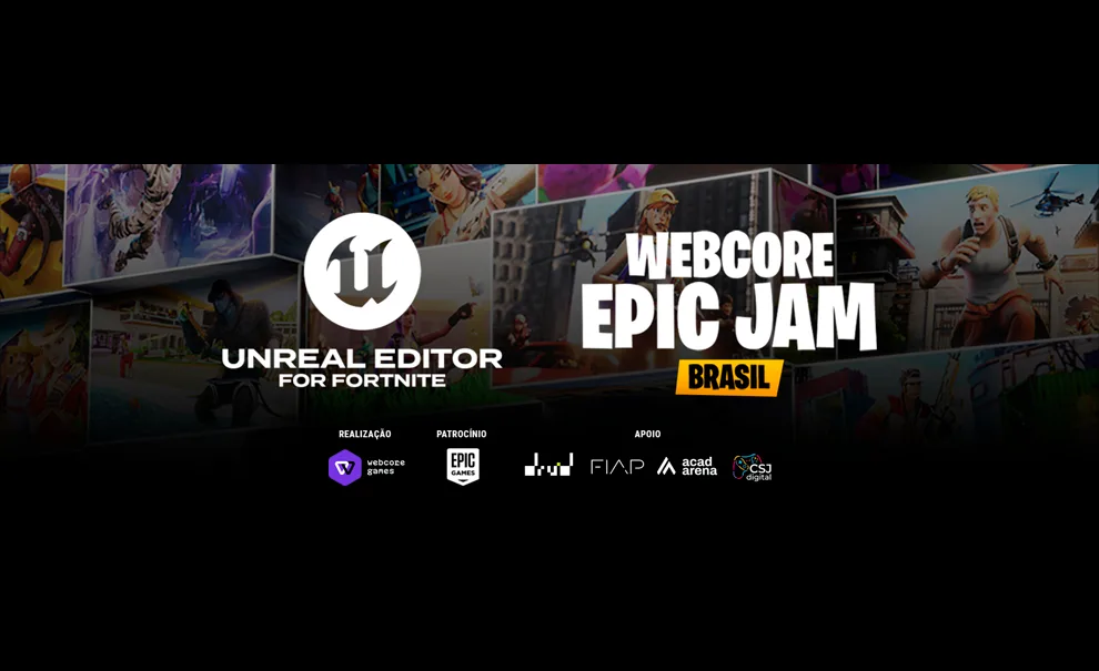 Informações sobre a Webcore EPIC Jam Brasil com empresas envolvidas.