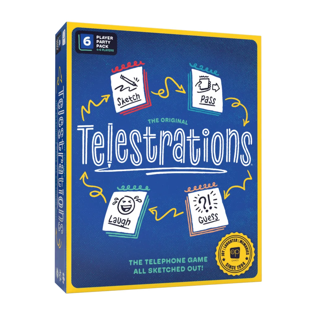 Caixa de Telestrations.