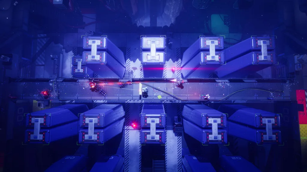 Corredores no Crioarquivo.