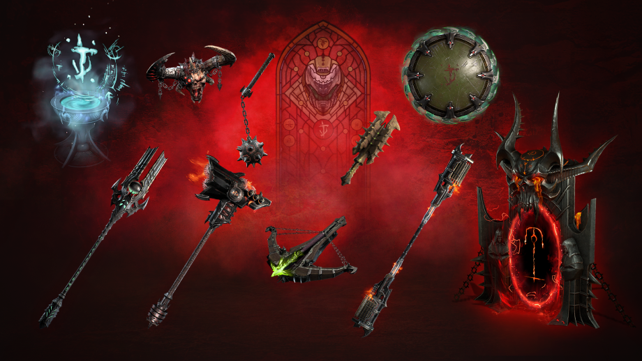Itens gratuitos de Doom: The Dark Ages para Diablo IV