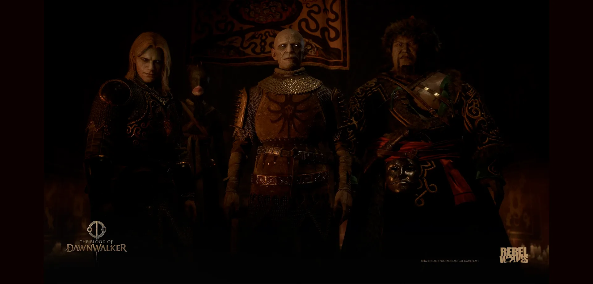 3 vampiros de eras diferentes em imagem de The Blood of Dawnwlaker.