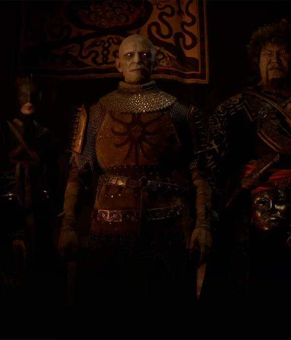 3 vampiros de eras diferentes em imagem de The Blood of Dawnwlaker.