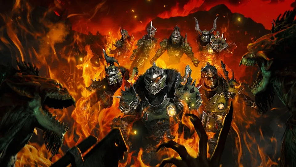 Versões da Armadura Praetor de Doom The Dark Ages para Diablo IV.