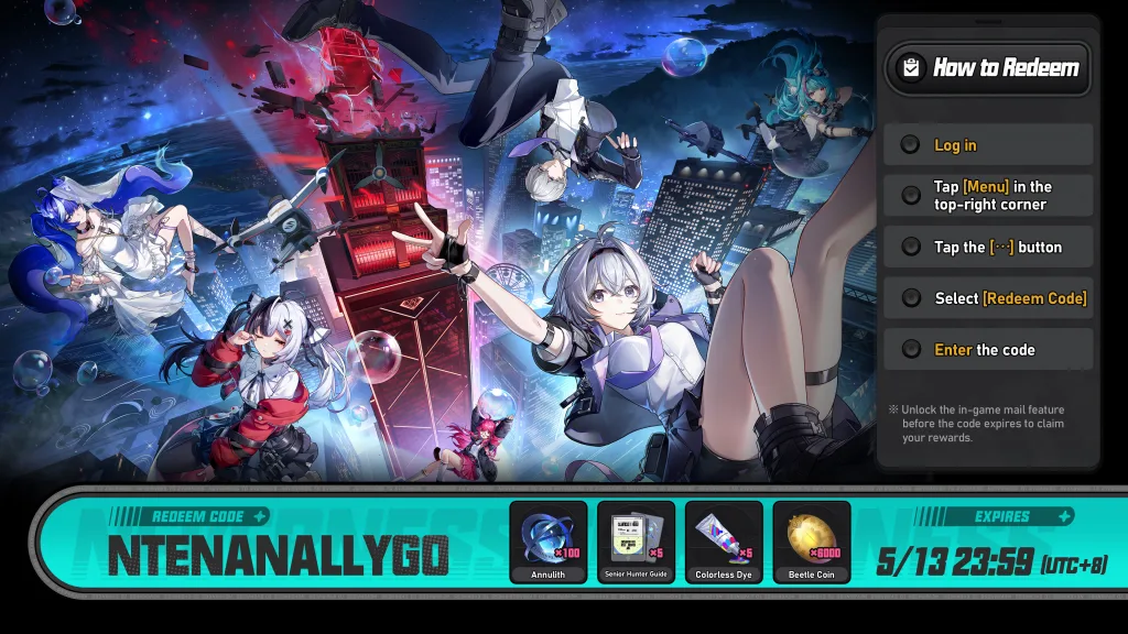 Códigos de Recompensa de Neverness to Everness NTE.