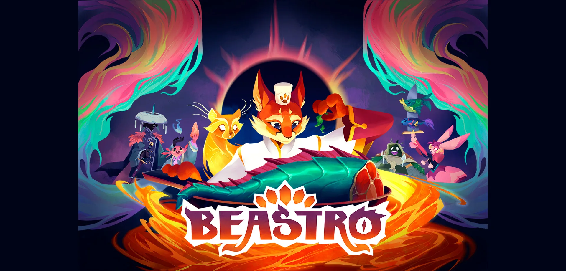Panko e mais personagens de Beastro em arte principal.