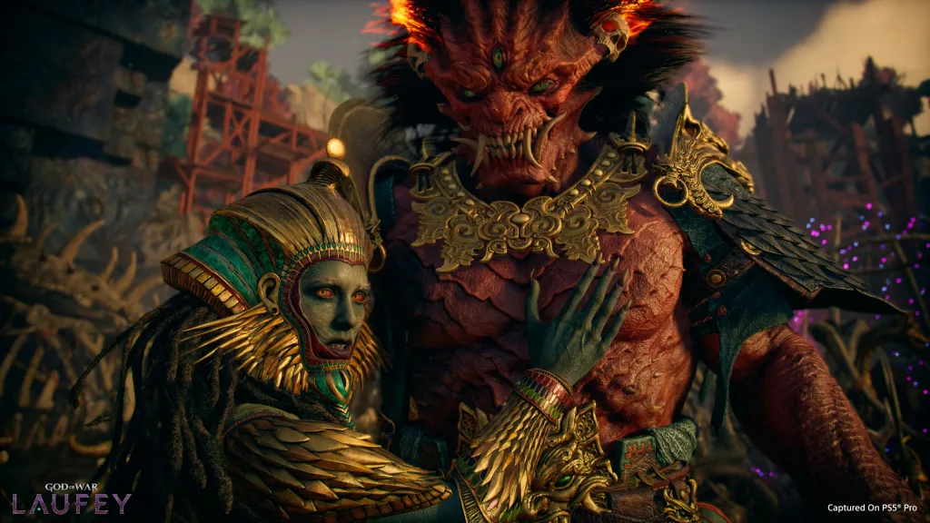 Sekhmet e Begtse em God of War Laufey.