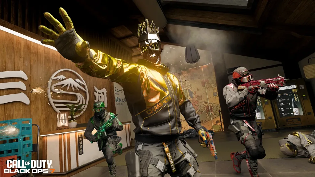 Personagens com roupas da Rankeada na Temporada 4 Call of Duty.