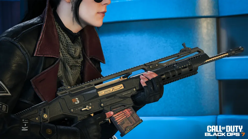 Personagem com Fuzil de Atirador KRS-7.62