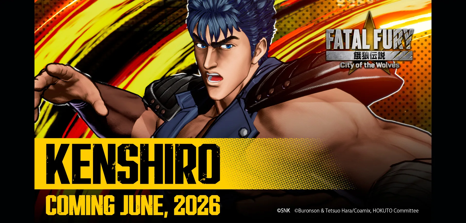 Imagem de Kenshiro de Fatal Fury: City of the Wolves.