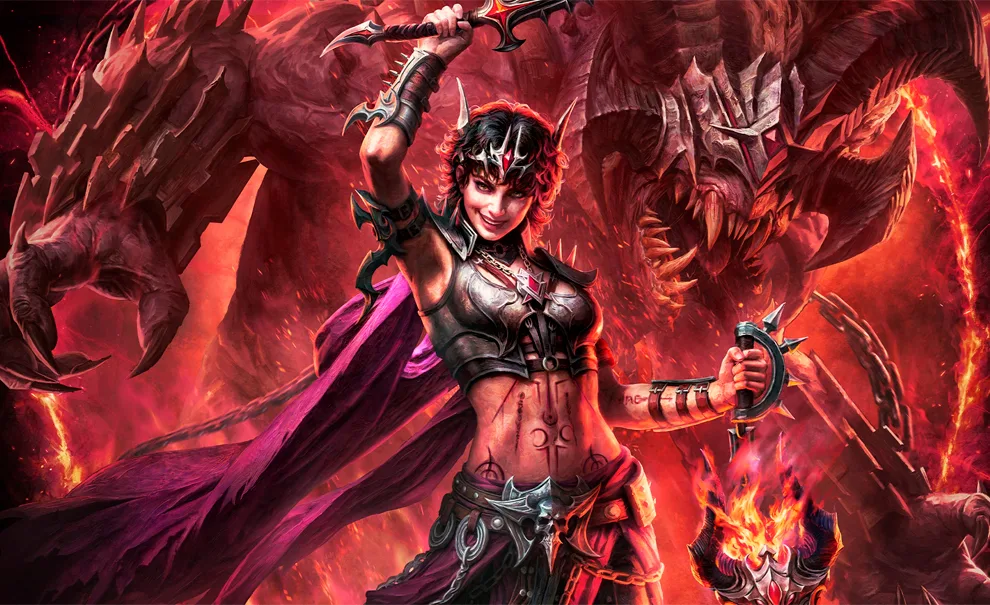 Imagem da Classe Bruxo em Diablo Immortal.