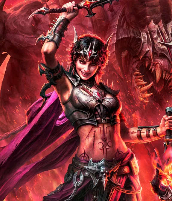 Imagem da Classe Bruxo em Diablo Immortal.