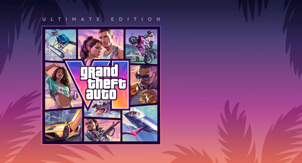 Capa oficial de GTa 6 com a descrição Ultimate Edition
