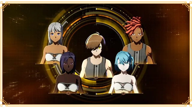 Tela com escolhas de criação de personagem