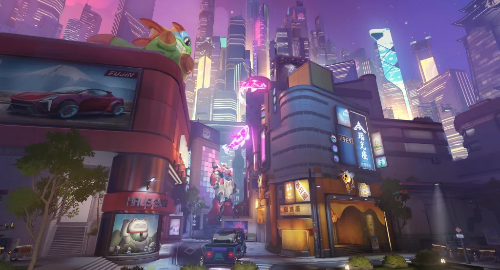 Imagem de parte do mapa Junção Neon.