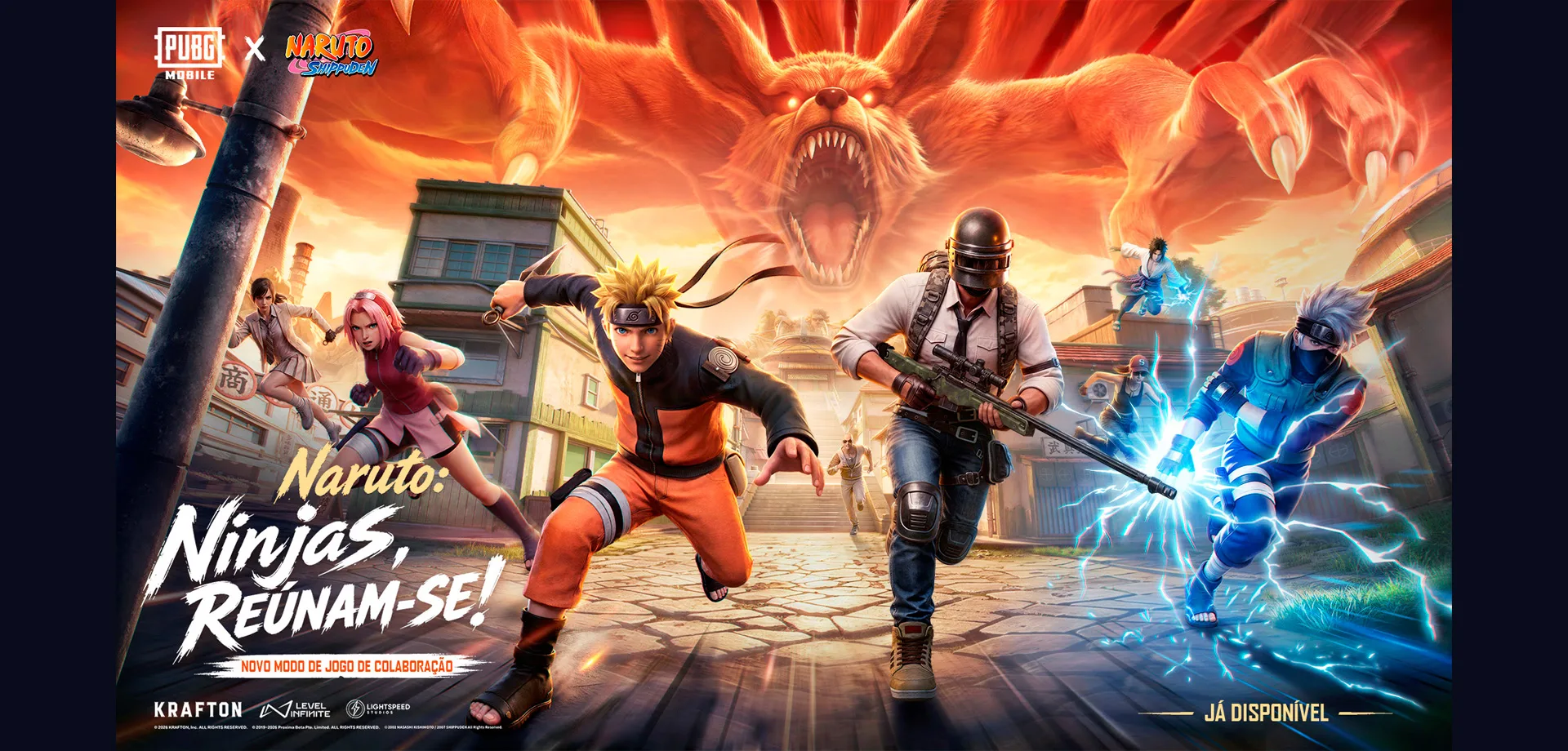 PUBG MOBILE 4.5 com Naruto, Ferrari e mais.